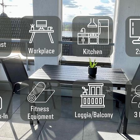 Piso Superior - Exklusives Apartment An Der Promenade Mit Rheinsicht & Loggia Emmerich Dış mekan fotoğraf